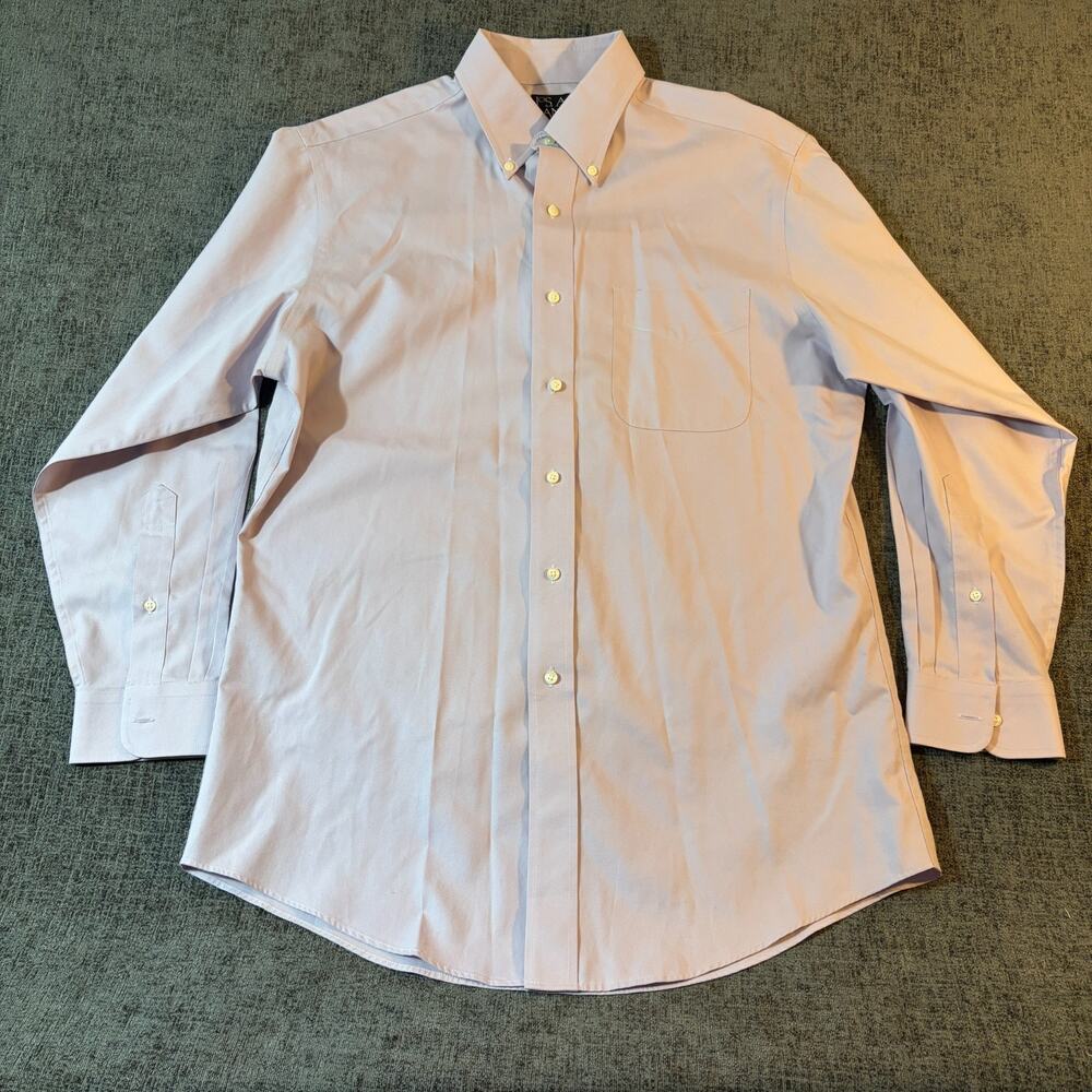 Jos A Banks 16 Long Sleeve Shirt Light Purple Classic Collection Tailored Fit